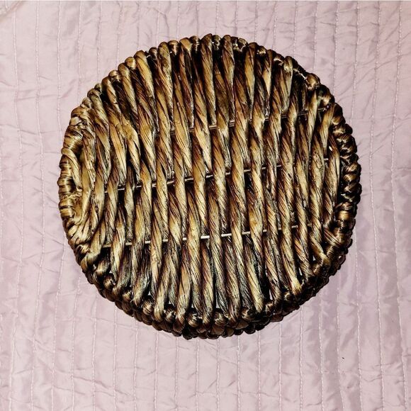 3  Woven stackable baskets. - Picture 10 of 15